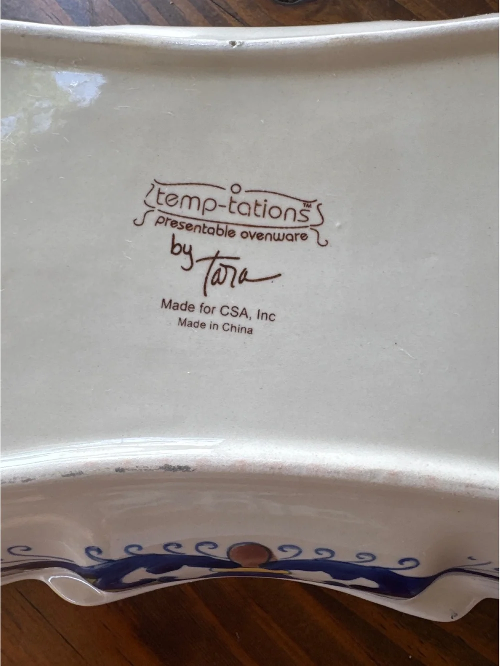 Temp-tations Presentable Ovenware by Tara Ceramic Serving Dish